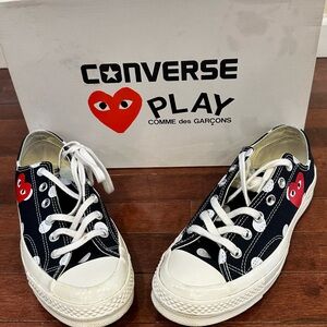 Converse Play Sneakers - Black, White, and Red